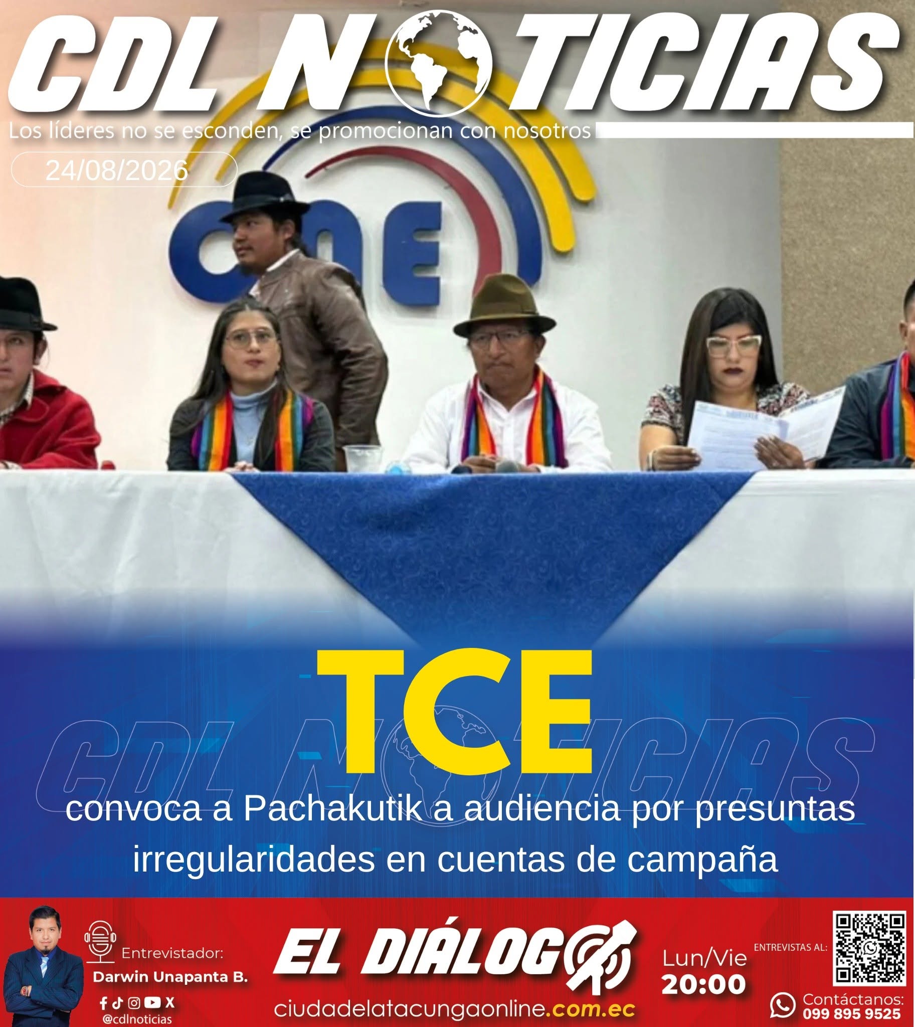 TCE convoca a Pachakutik a audiencia por presuntas irregularidades en cuentas de campaña