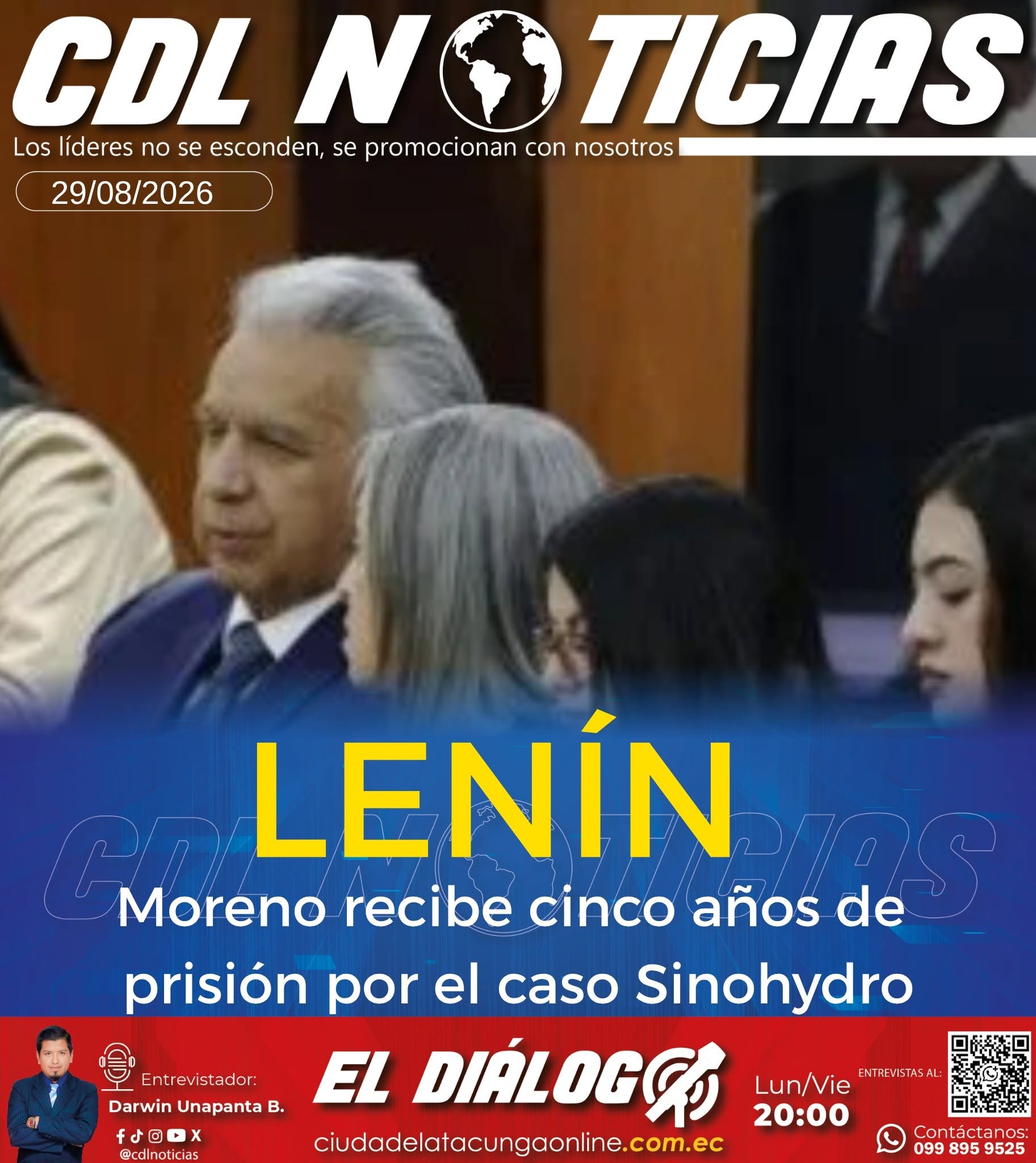 Lenín Moreno recibe cinco años de prisión por el caso Sinohydro