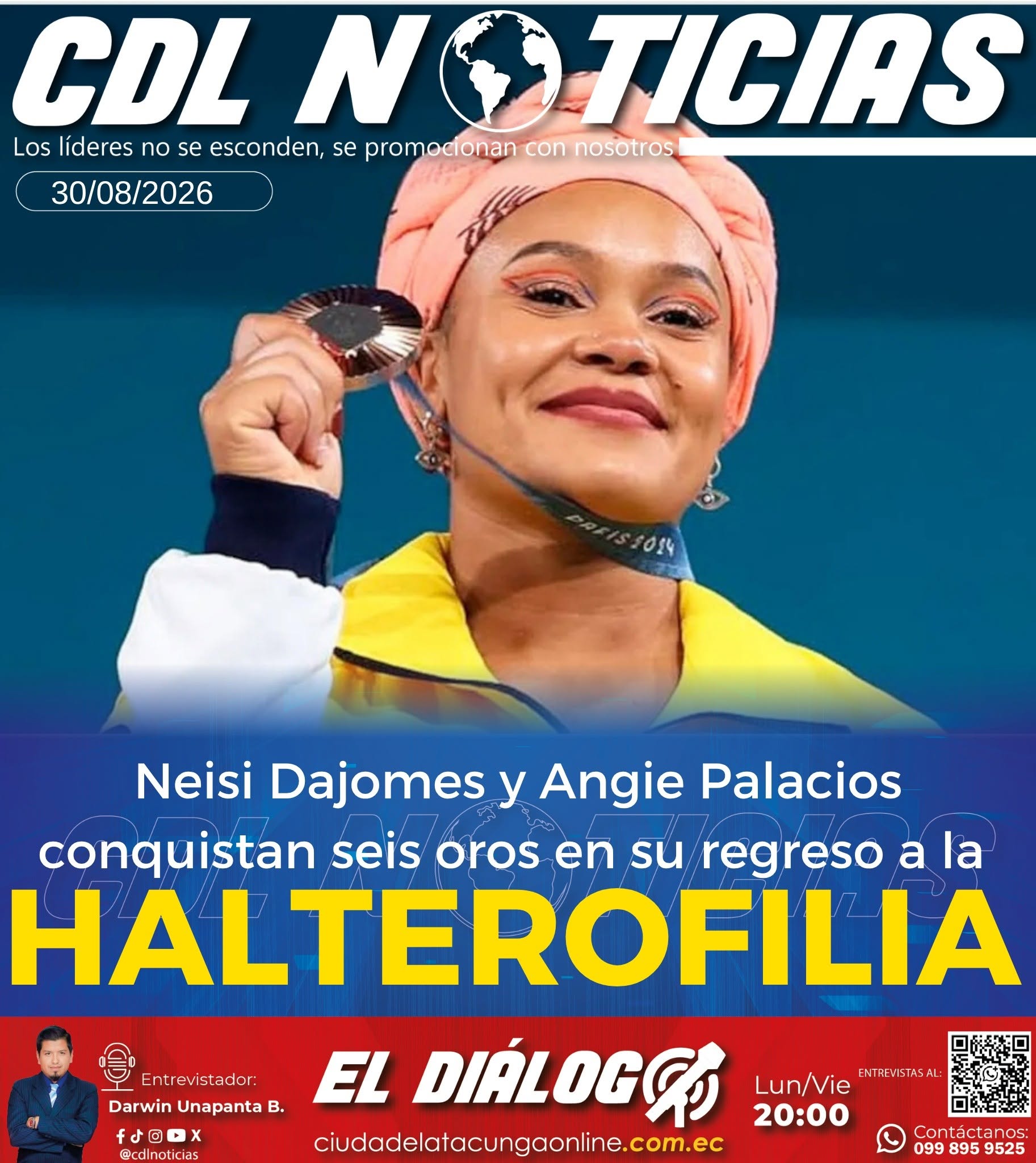 Neisi Dajomes y Angie Palacios conquistan seis oros en su regreso a la halterofilia