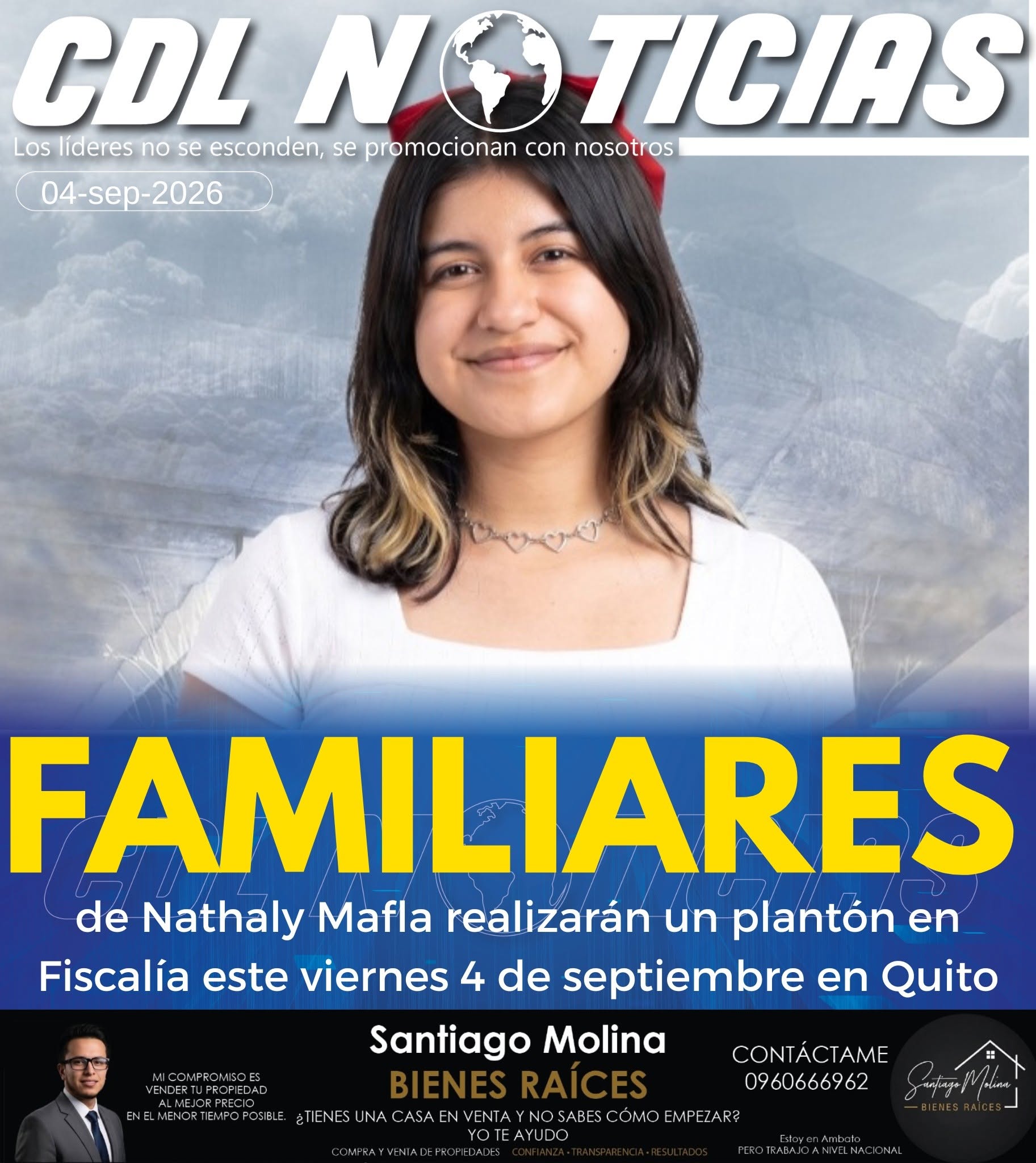 Familiares de Nathaly Mafla realizarán un plantón en Fiscalía este viernes 4 de septiembre en Quito