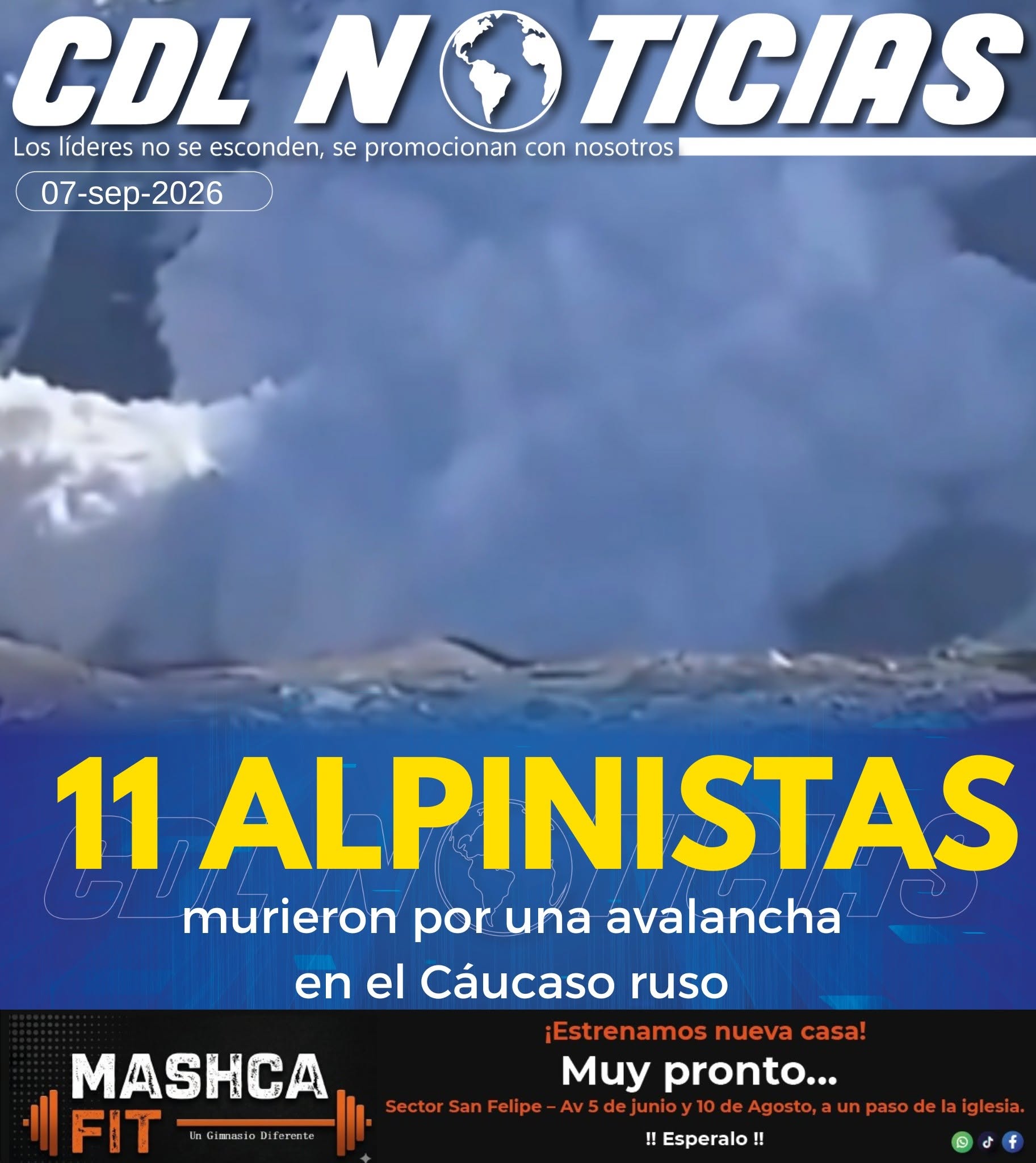 11 alpinistas murieron por una avalancha en el Cáucaso ruso