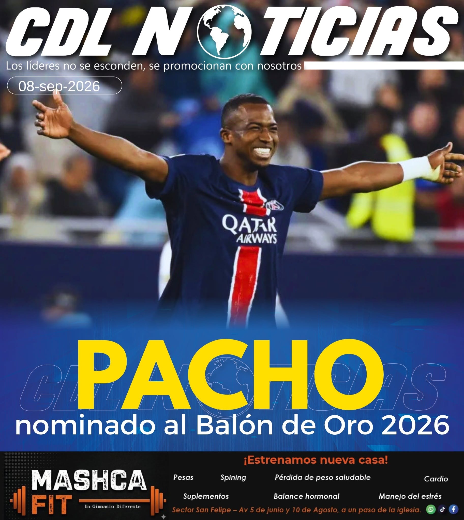 ¡Willian Pacho, nominado al Balón de Oro 2026!